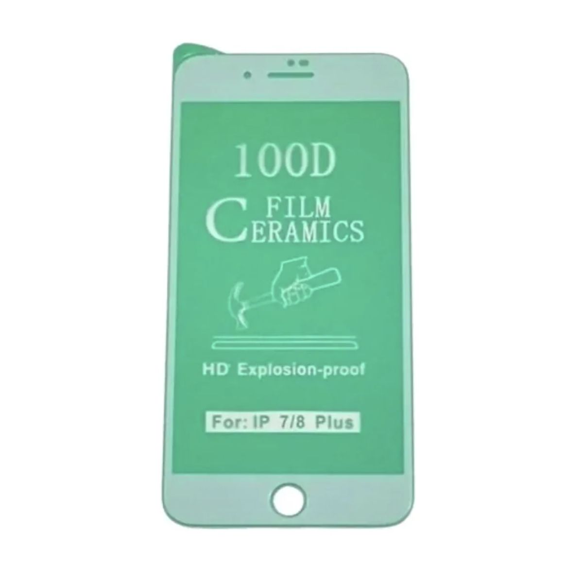 GENERICO - Vidrio Ceramico Para iPhone 7 Plus White