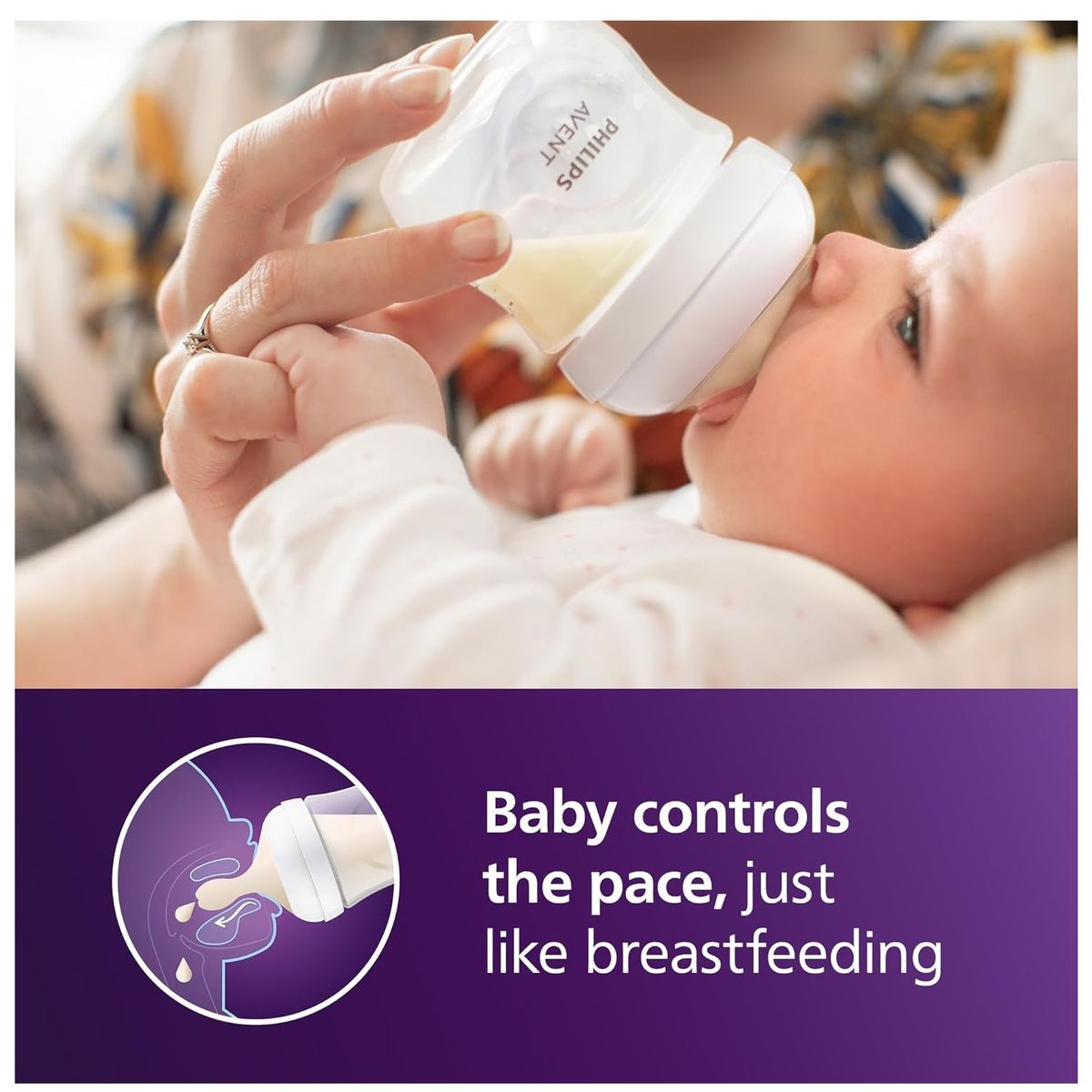 AVENT - Tetero Biberon Avent 4 Onz Anticólico Natural Response