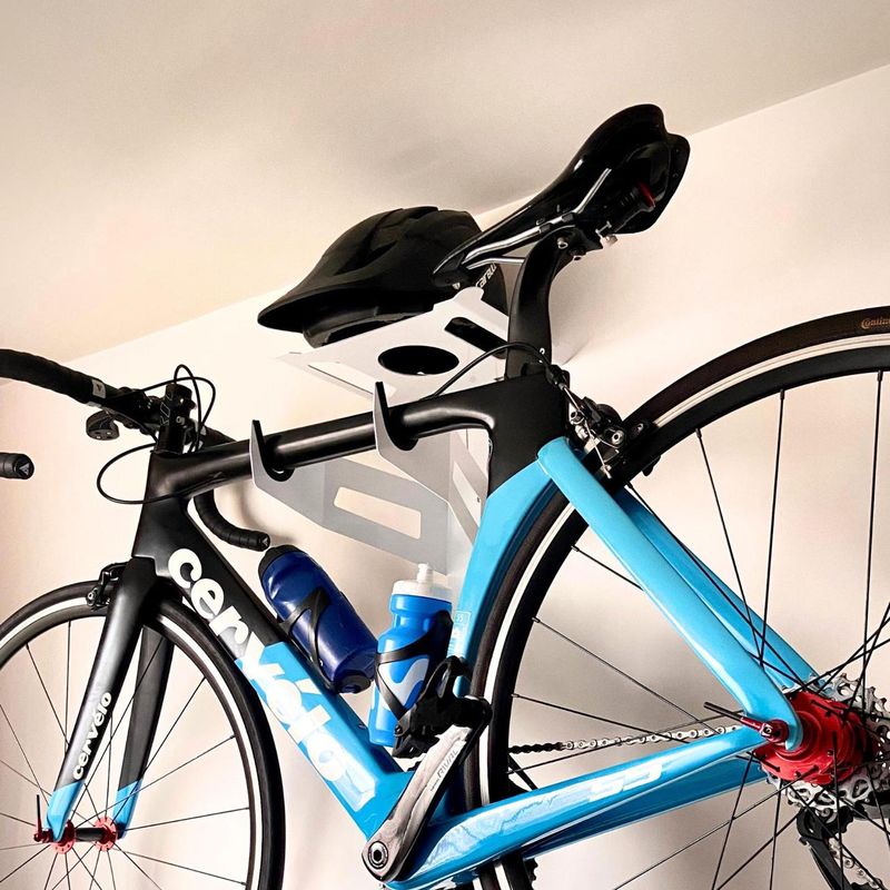 GENERICO - SOPORTE BICICLETA HORIZONTAL BULL EVOLUTION BLANCO