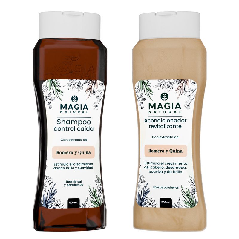 MAGIA NATURAL - Kit Capilar Dúo Romero y Quina 500ml - Magia Natural
