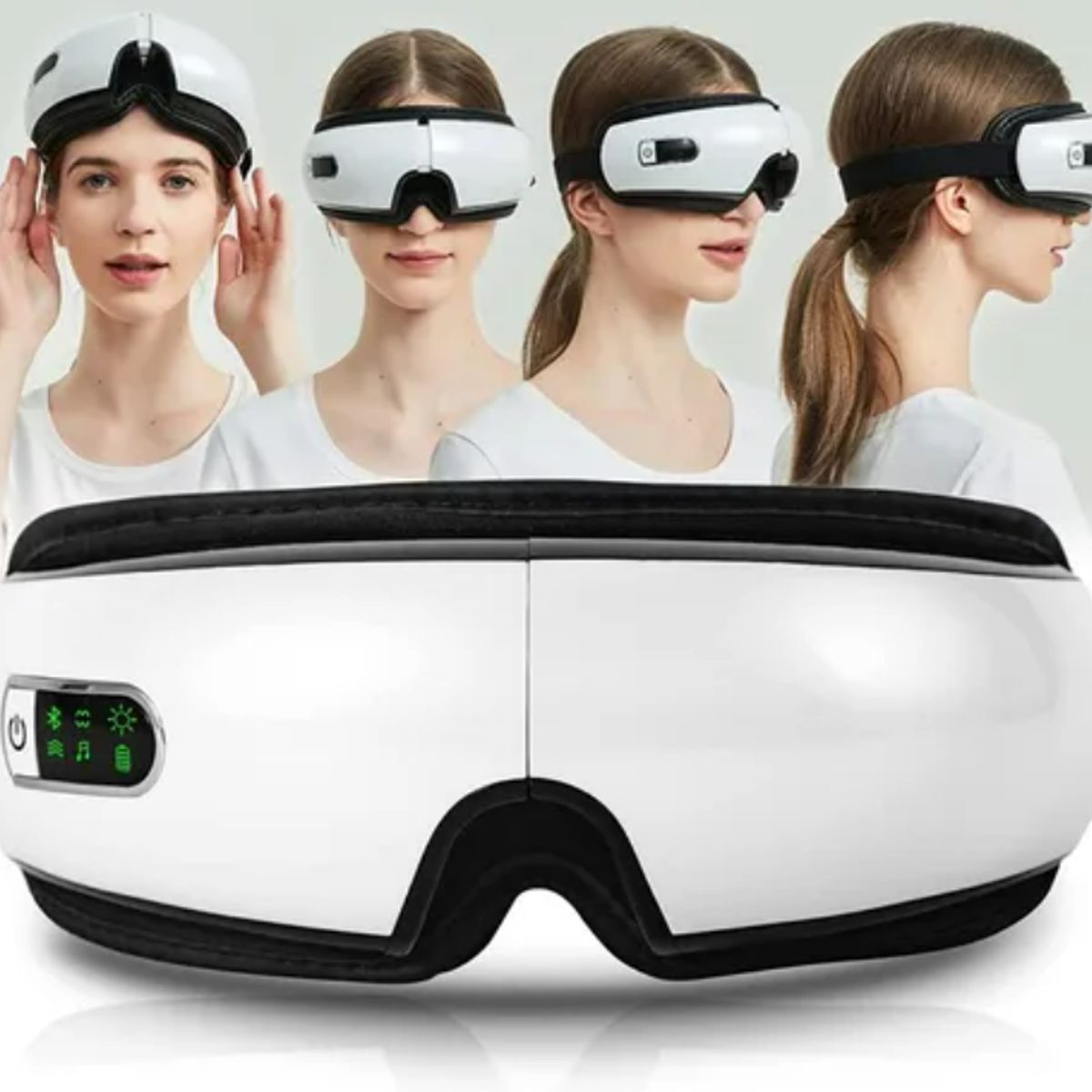 GENERICO - Gafas Masajeador de Ojos Inalámbrico con Musicoterapia y Calefacción