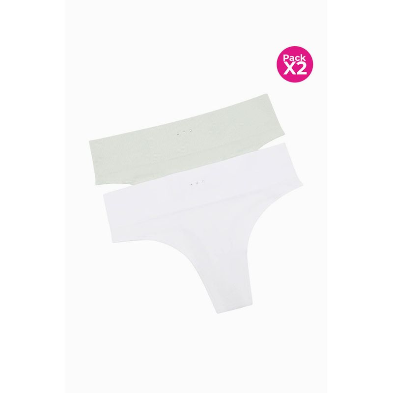 LILI PINK - Panty brasilera paquete x2 tecologia seamless