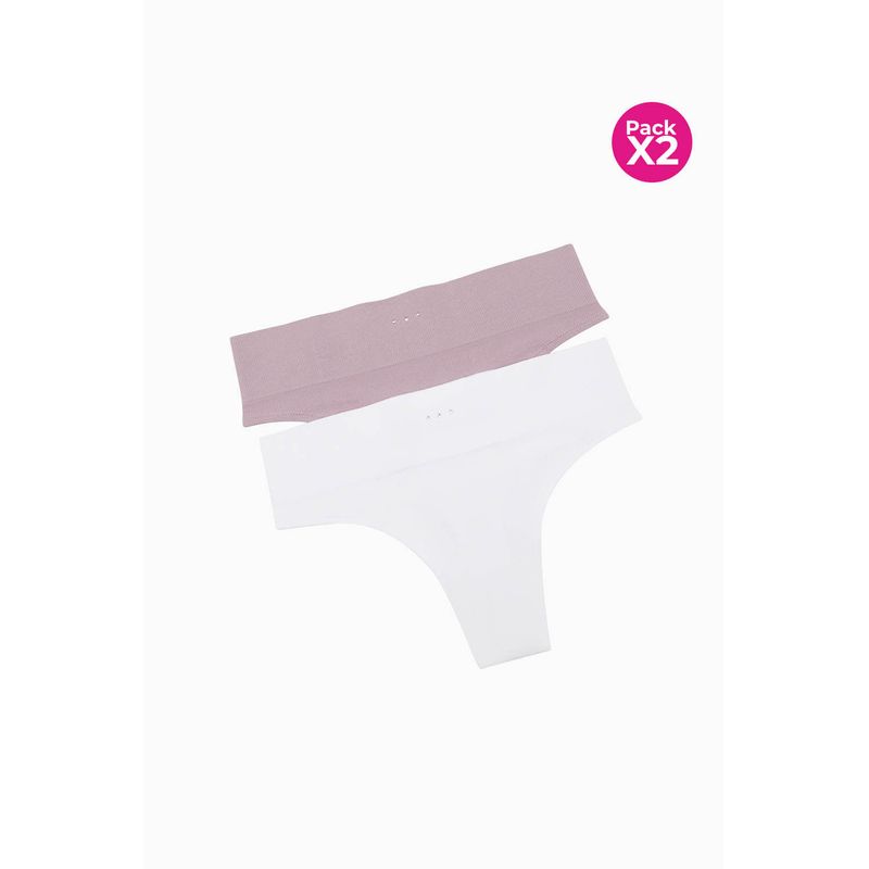 LILI PINK - Panty brasilera paquete x2 tecologia seamless