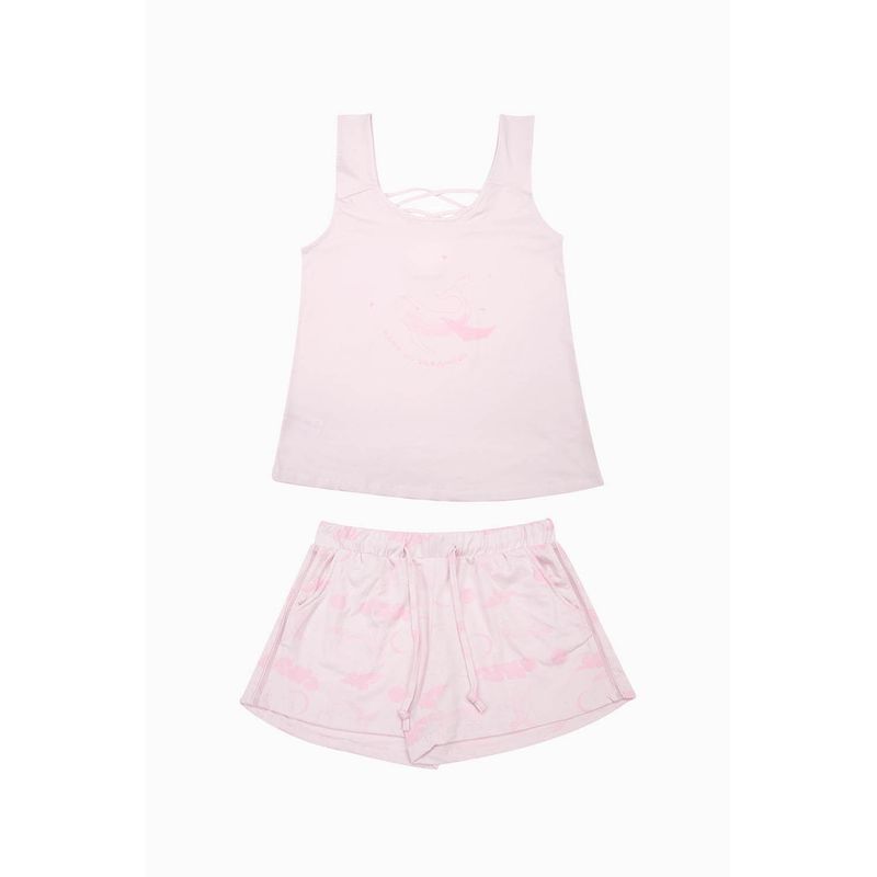 LILI PINK - Conjunto pijama elaborada en algodón