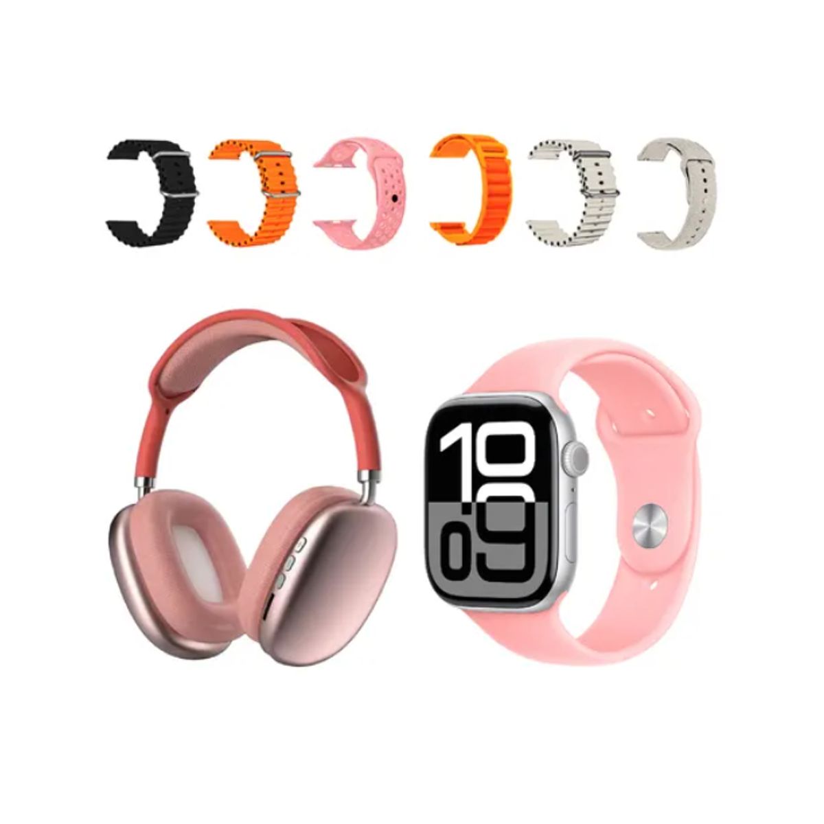 INNOVA - Smartwatch Serie 9 Vx Max Ultraplus Con Audífono 7 Pulsos Rosado