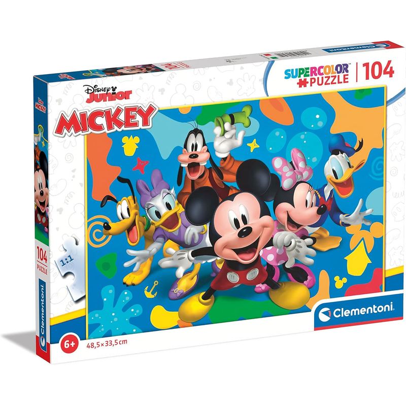 CLEMENTONI - Rompecabezas 104 Piezas Mickey Y Amigos Clementoni Niños