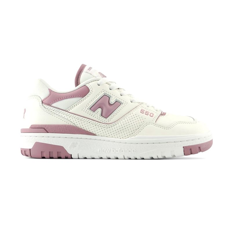 NEW BALANCE - Tenis Deportivos New Balance Original 550 Blanco/Rosa Mujer