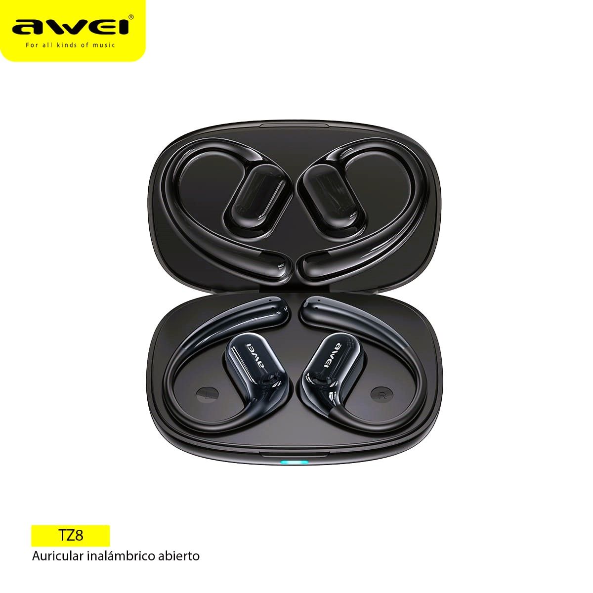 AWEI - Audifonos Bluetooth OWS  TZ8 Negro IPX4