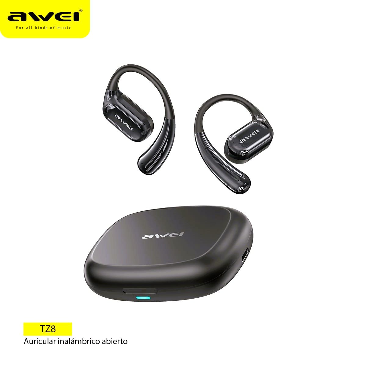AWEI - Audifonos Bluetooth OWS  TZ8 Negro IPX4