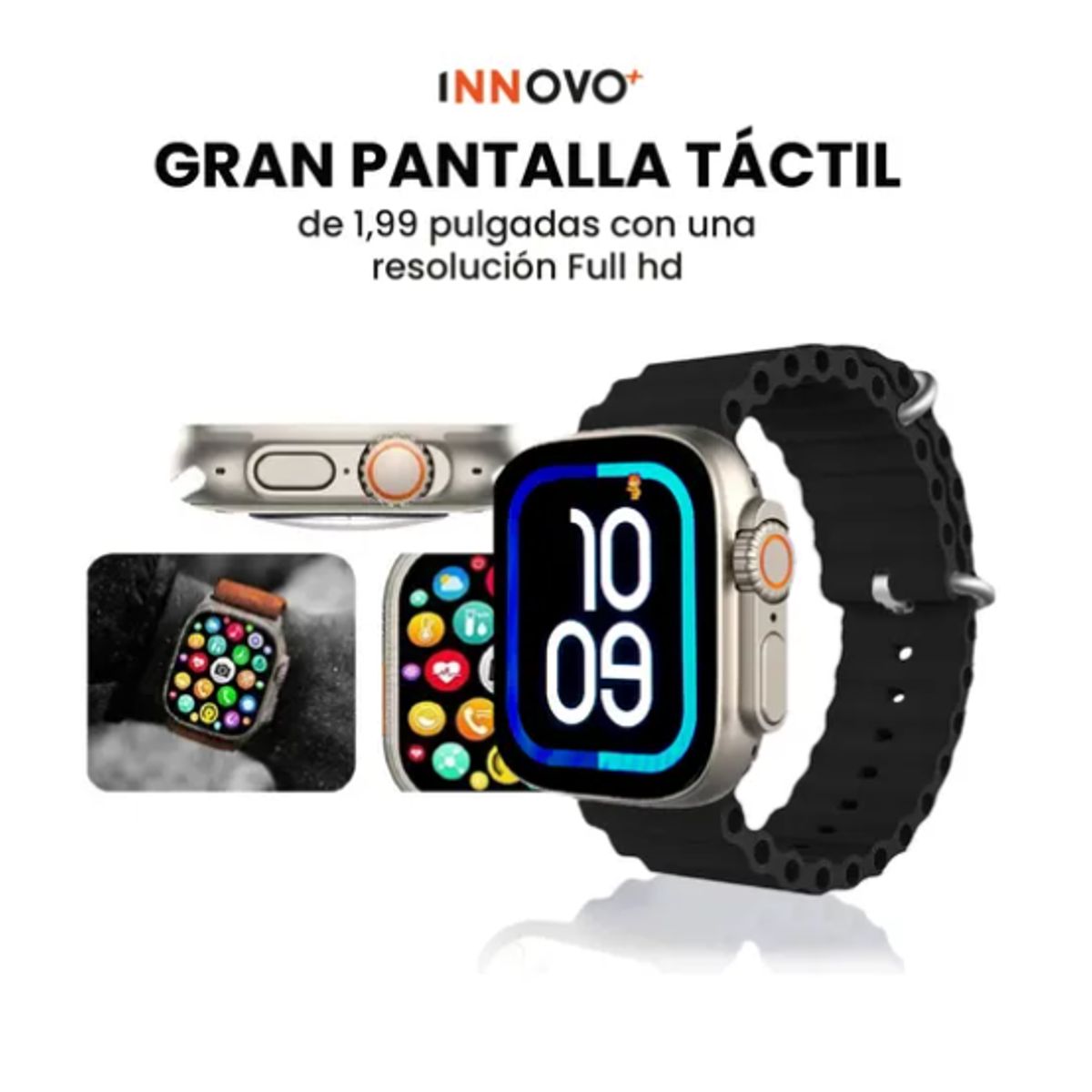 INNOVA - Smartwatch Hk10 Ultra Amoled Chat Gpt Alta Gama Compatible Android Ios