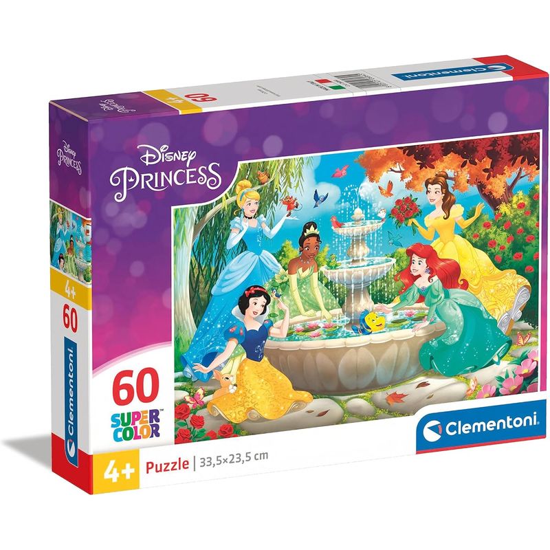 CLEMENTONI - Rompecabezas 60 Piezas Princesas Disney Clementoni Niños