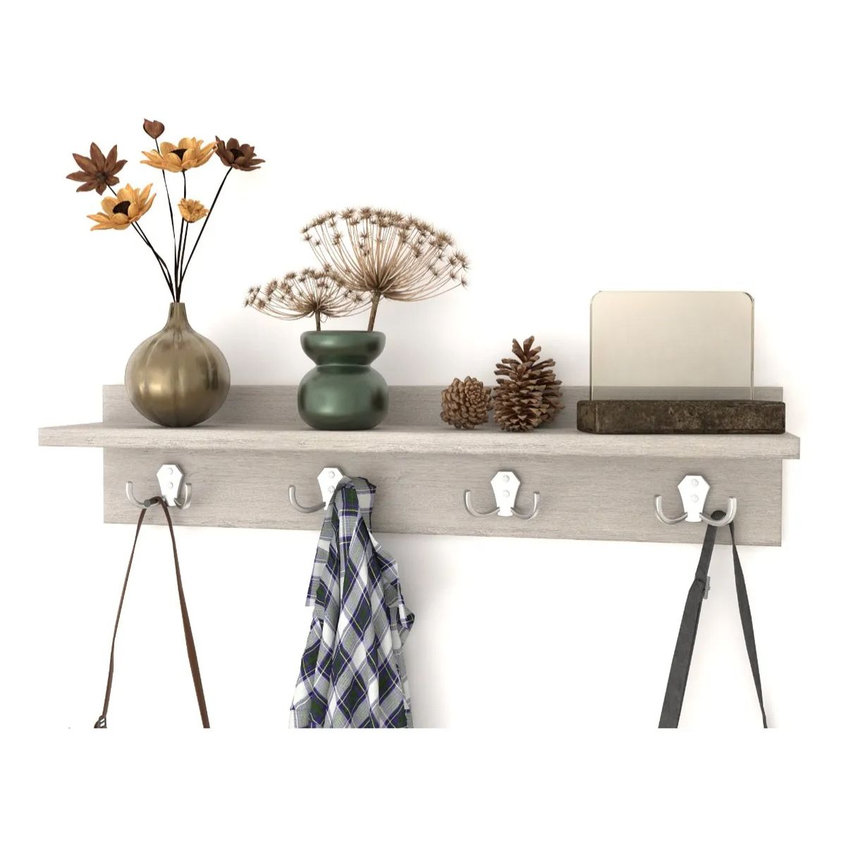 GENERICO - Repisa Perchero Flotantes Para Decoración minimalista