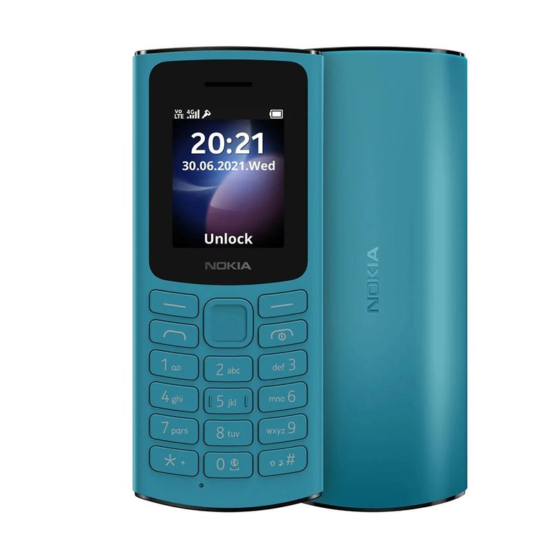 NOKIA - Celular Nokia 105 4G 128MB 48MB RAM Azul Oceano