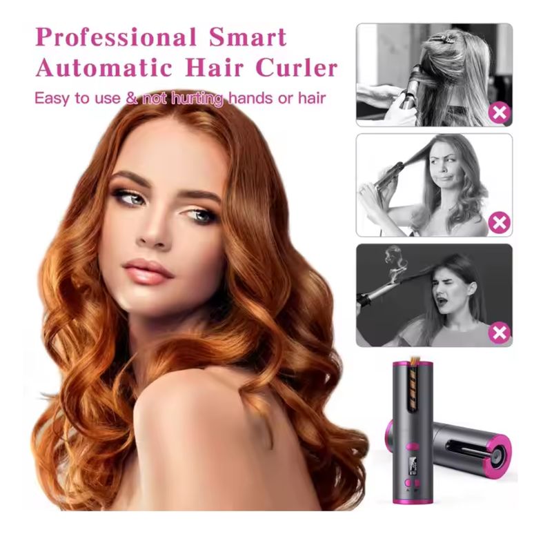 GENERICO - Rizador de Cabello Automático - Ondas perfectas en Minutos