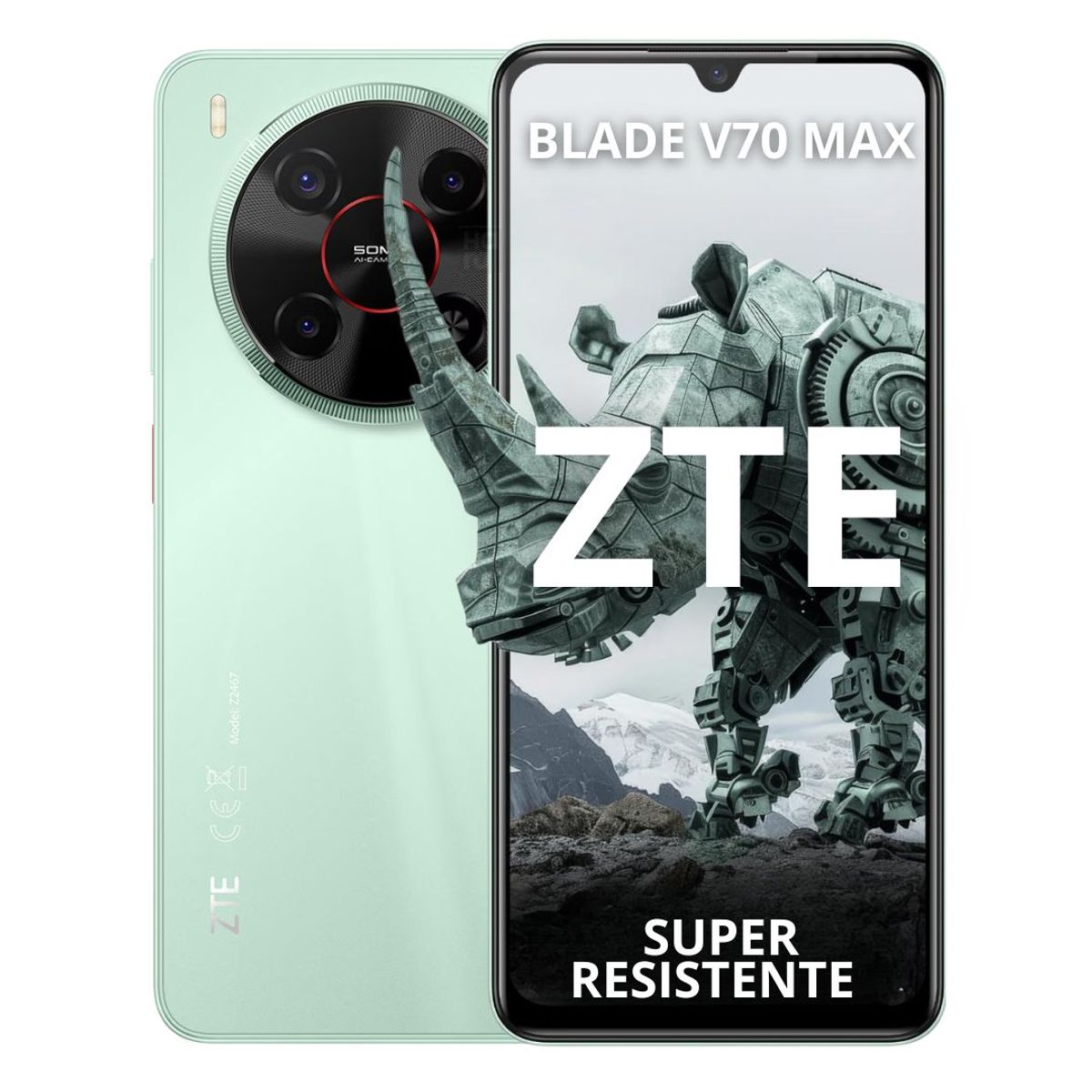 ZTE - Celular ZTE BLADE V70 Max 256GB4GB - Verde