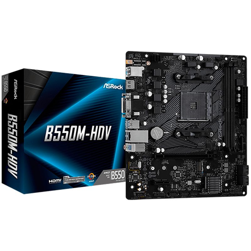 ASROCK - Board M-atx Asrock B550m-hdv Socket Am4
