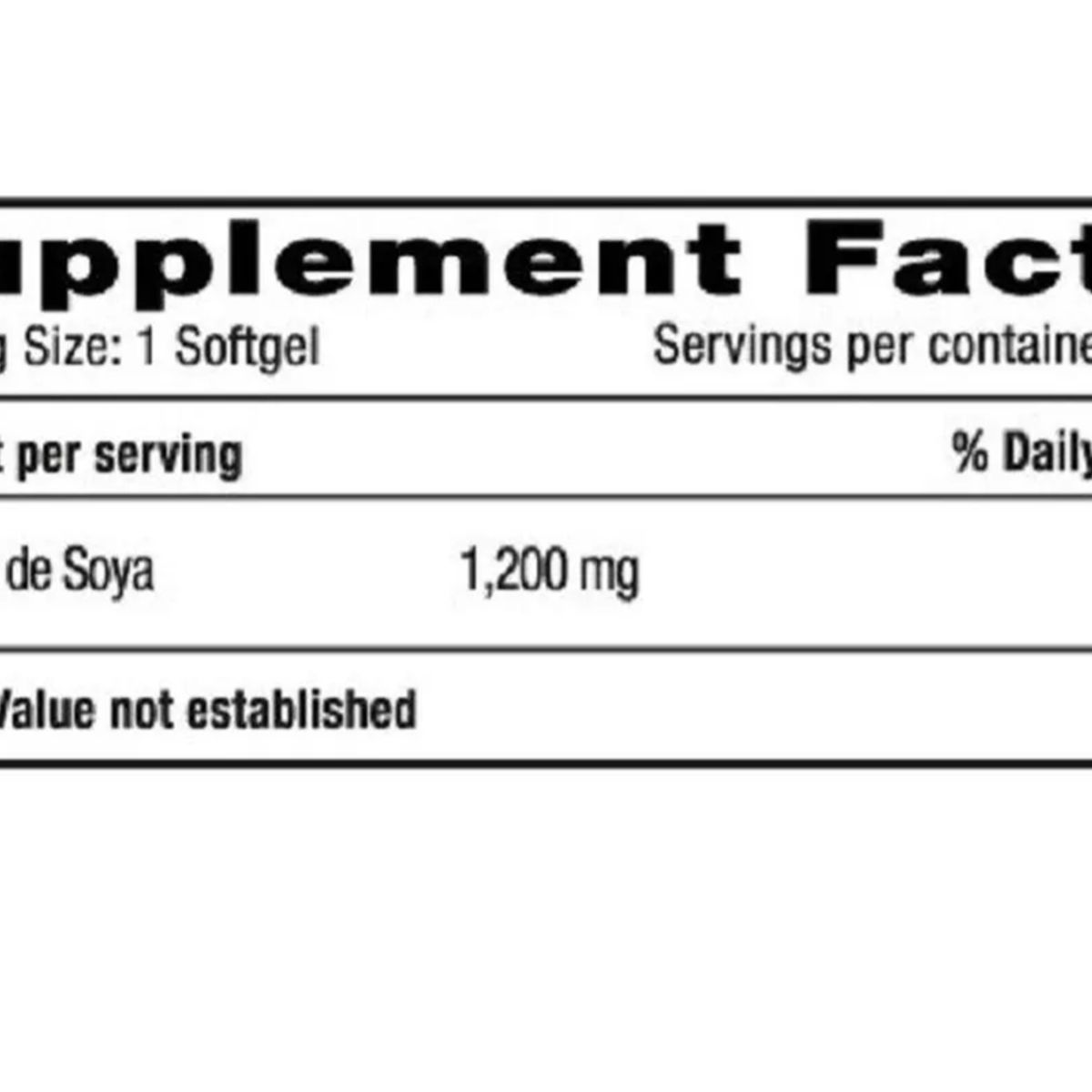 NATURAL SYSTEM - SUPLEMENTO LECITINA 1200 MG X 100 CAPSULAS
