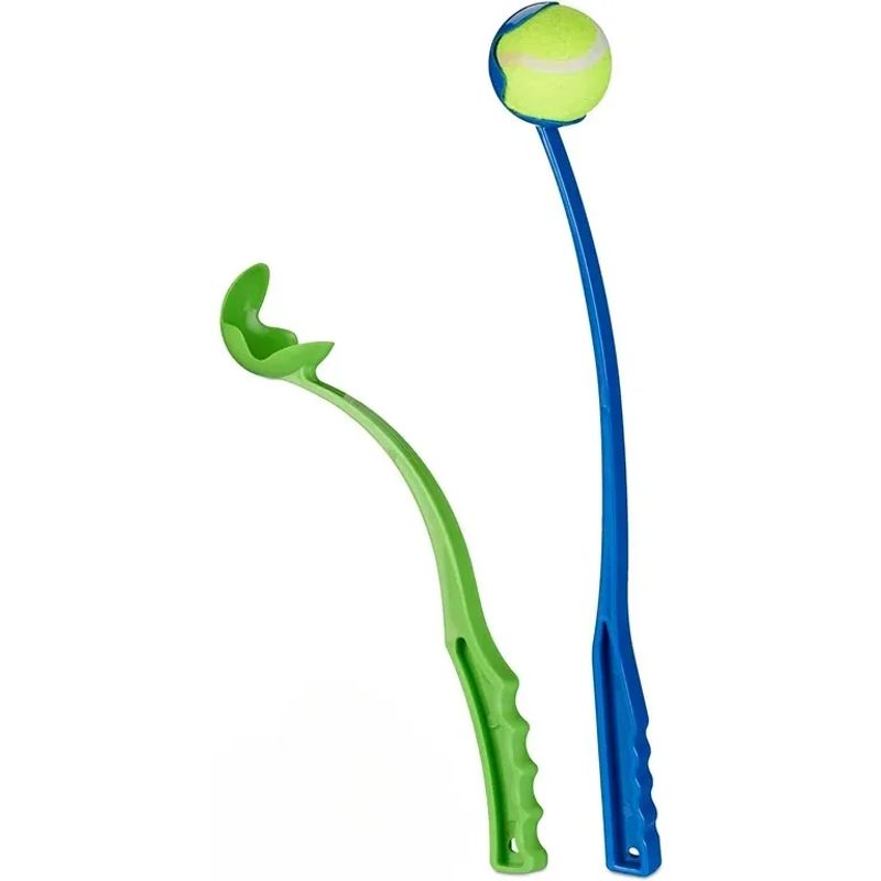 GENERICO - Lanzador Pelotas Perro Manual Juguete Interactivo Aire Libre