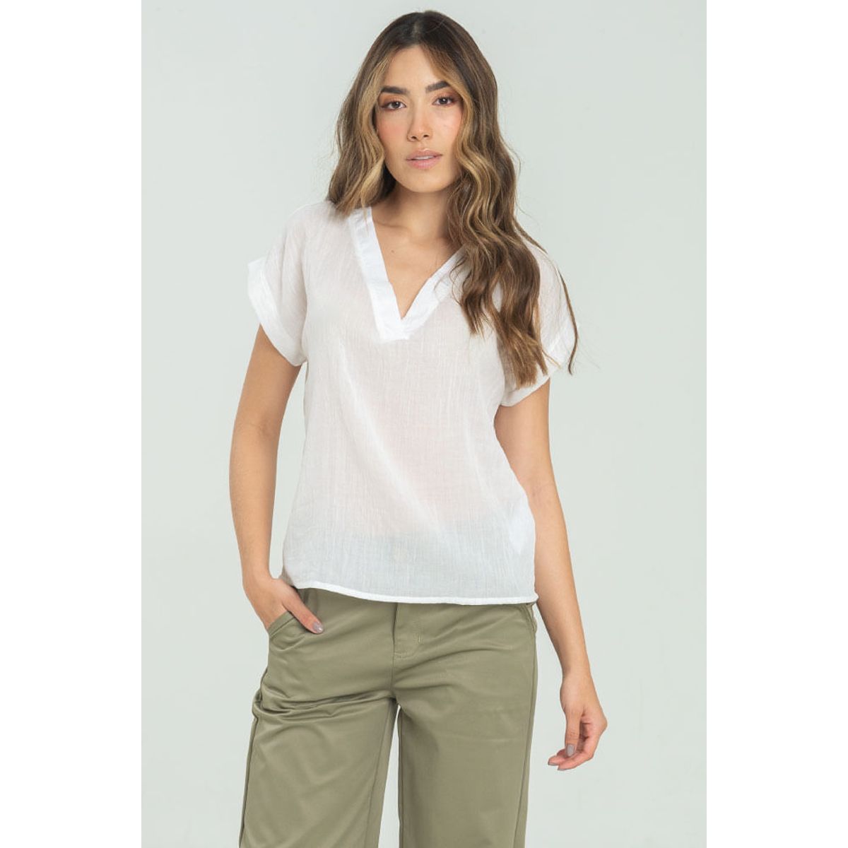 RAGGED - Blusa soft Blanco crudo Ragged.
