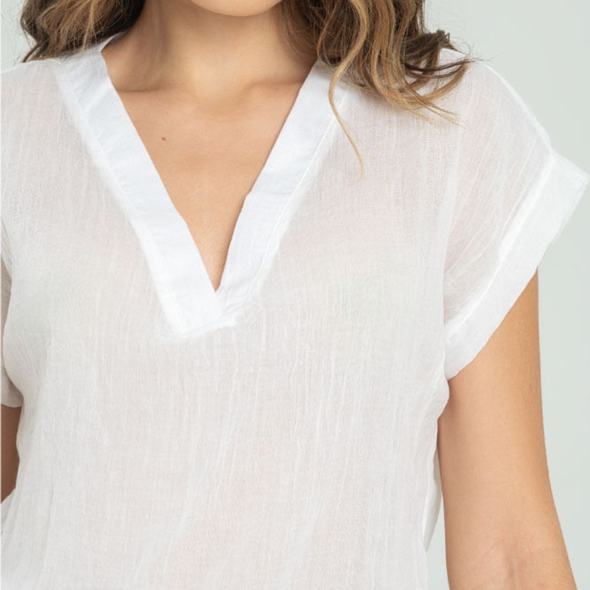 RAGGED - Blusa soft Blanco crudo Ragged.