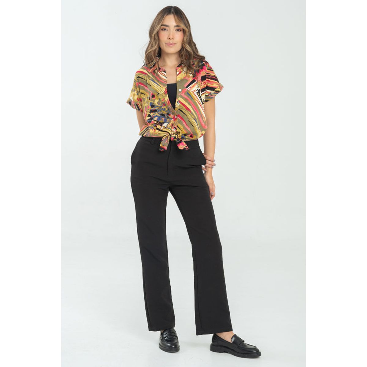 RAGGED - Camisa belthed Verde olivo Ragged.