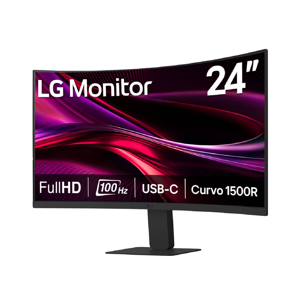 LG - Monitor Curvo LG 24 24U421A-B FHD HDMI USB-C 100Hz