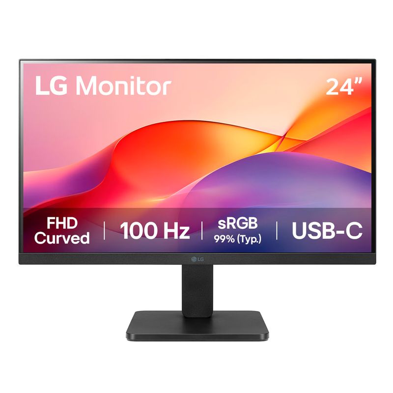 LG - Monitor Curvo LG 24 24U421A-B FHD HDMI USB-C 100Hz