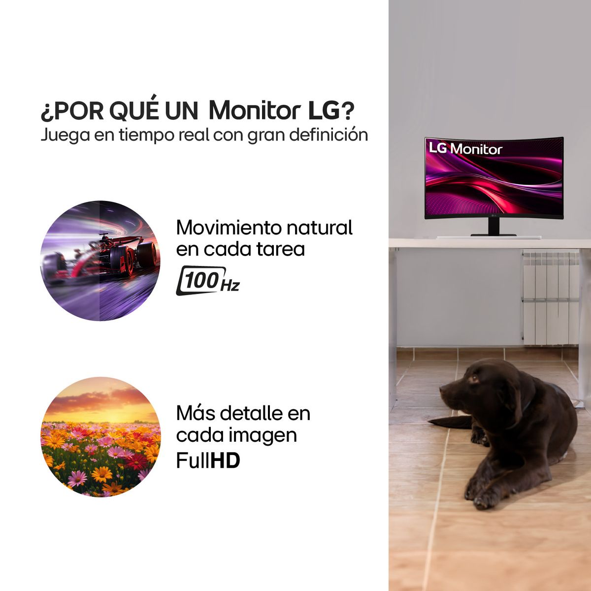 LG - Monitor Curvo LG 24 24U421A-B FHD HDMI USB-C 100Hz