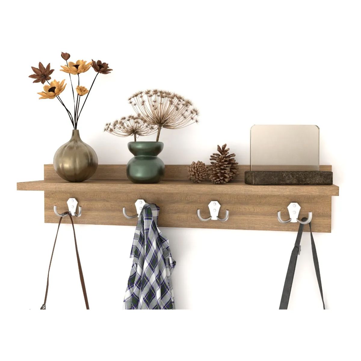 GENERICO - Repisa Perchero Flotantes Para Decoración minimalista