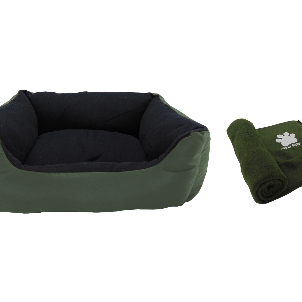 HALLY PET - Cama Gigante Impermeable Mas Cobija Grande Verde