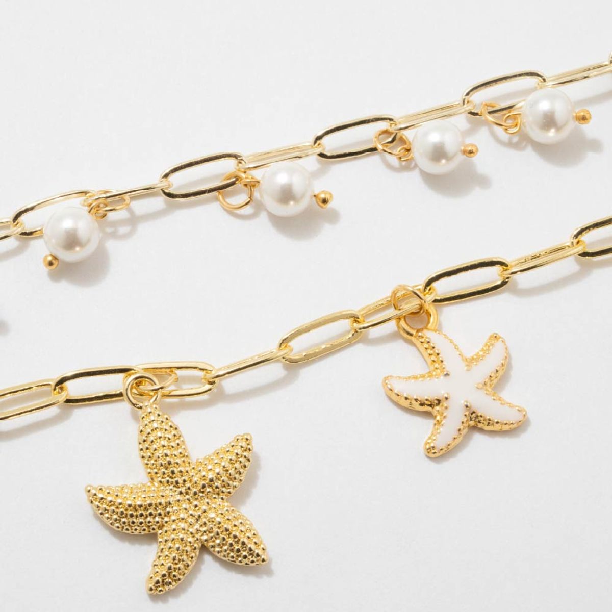 ENIGMA - Collar Audacia Dorado con Perlas para Mujer