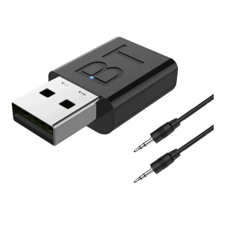 GENERICO - Receptor Mini Transmisor Bluetooth 5.0 2 En 1 Usb Plug 3.5mm