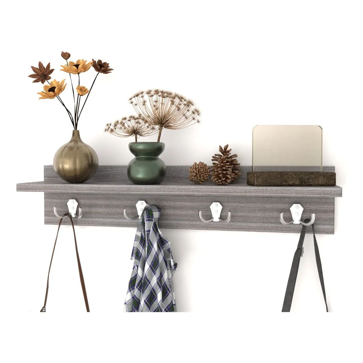 GENERICO - Repisa Perchero Flotantes Para Decoración minimalista