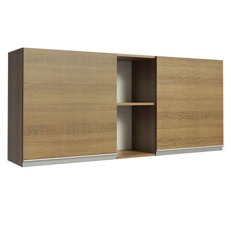 MADESA - Mueble de Cocina Superior Glamy 150cm 2 Puertas Marron - Marrón