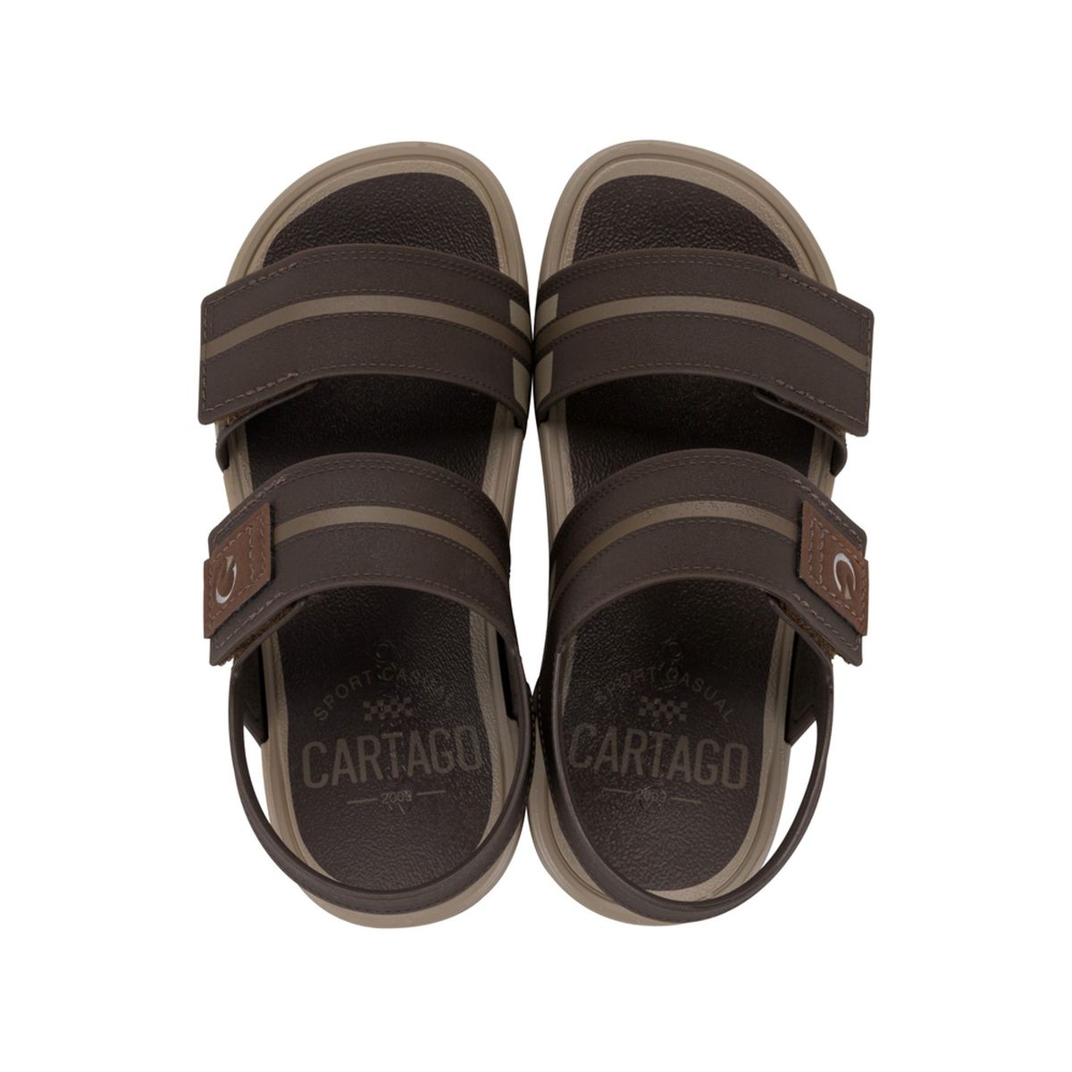 CARTAGO - SANDALIAS NIÑO MARRON CARTAGO DETROIT II SLIDE INF 12306-BL165