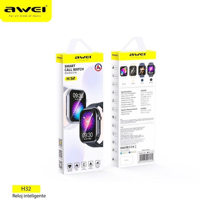 AWEI - Reloj Inteligente Awei H32