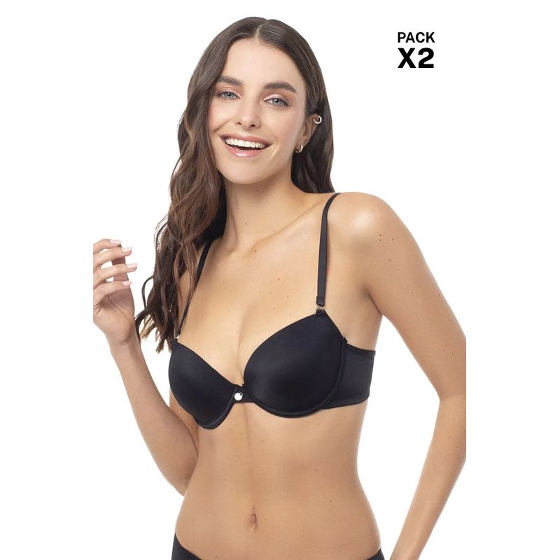 LILI PINK - Brasier copa 3/4 paquete x2 en microfibra