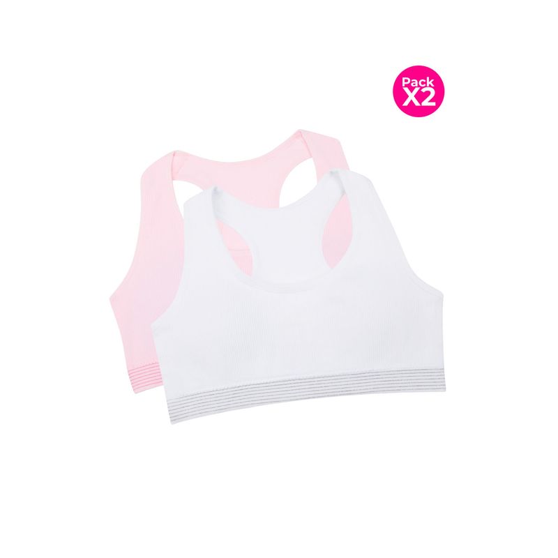 LILI PINK - Top junior seamless paquetería x2