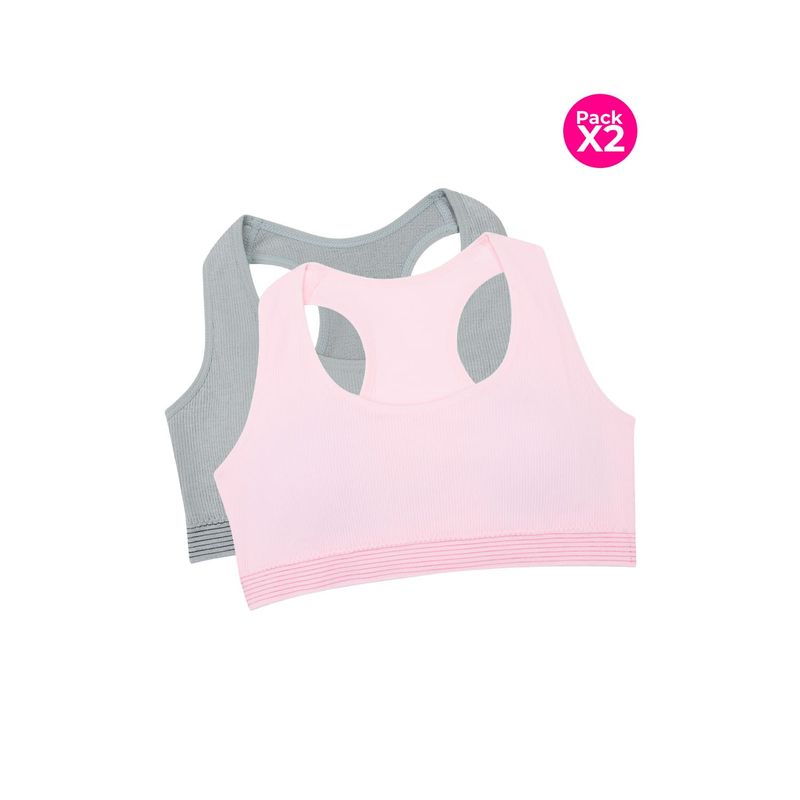 LILI PINK - Top junior seamless paquetería x2