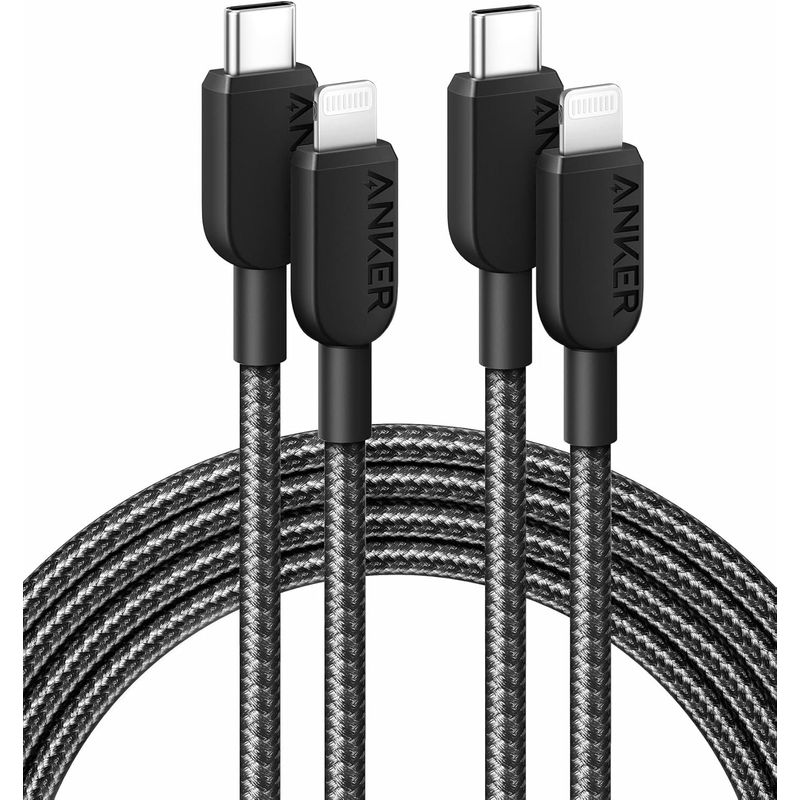 ANKER - Cable USB C a Lightning Anker 2Packs MFi para iPhone 14