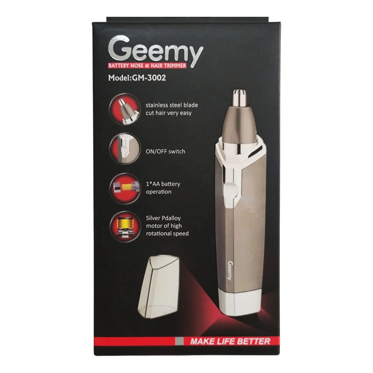 GENERICO - Maquina Depilador Nasal Eléctrico Corta Vellos Pelos Oídos