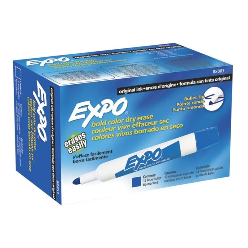 EXPO - Marcador Borrable Tablero Azul Expo X12 Und