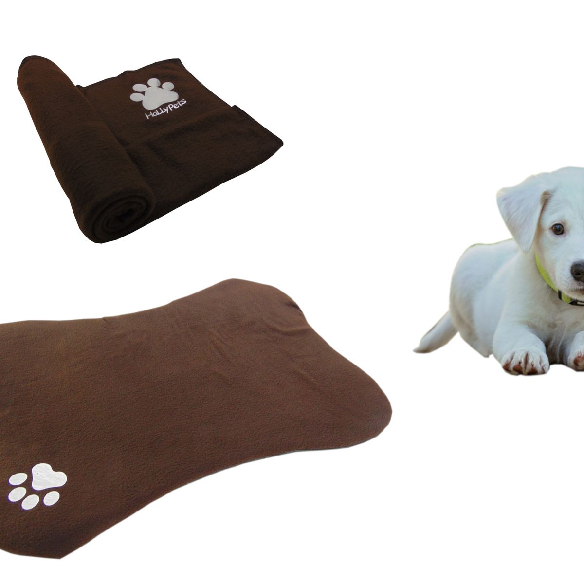 HALLY PET - Tapete Con Forma  de Hueso + Cobija Grande