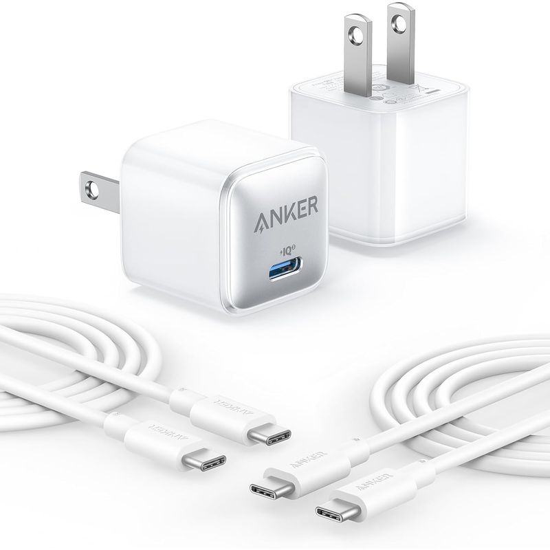 ANKER - Cargador USB C Anker 20W PIQ 30 Compact para iPhone y más