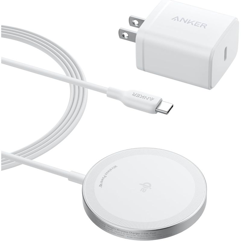 ANKER - Cargador inalámbrico Anker MagSafe MagGo 15W Qi2 USB-C