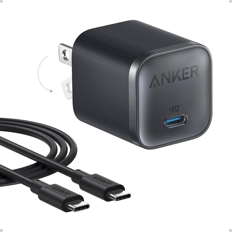 ANKER - Cargador Anker Nano 45W USB-C Rápido Compacto para Samsung iPhone MacBook