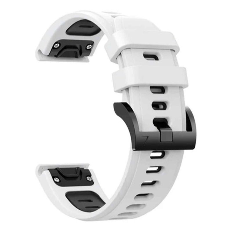 GENERICO - Pulso 26mm Correa Garmin Fenix 5x 6x 7x Easy Fit Blanco
