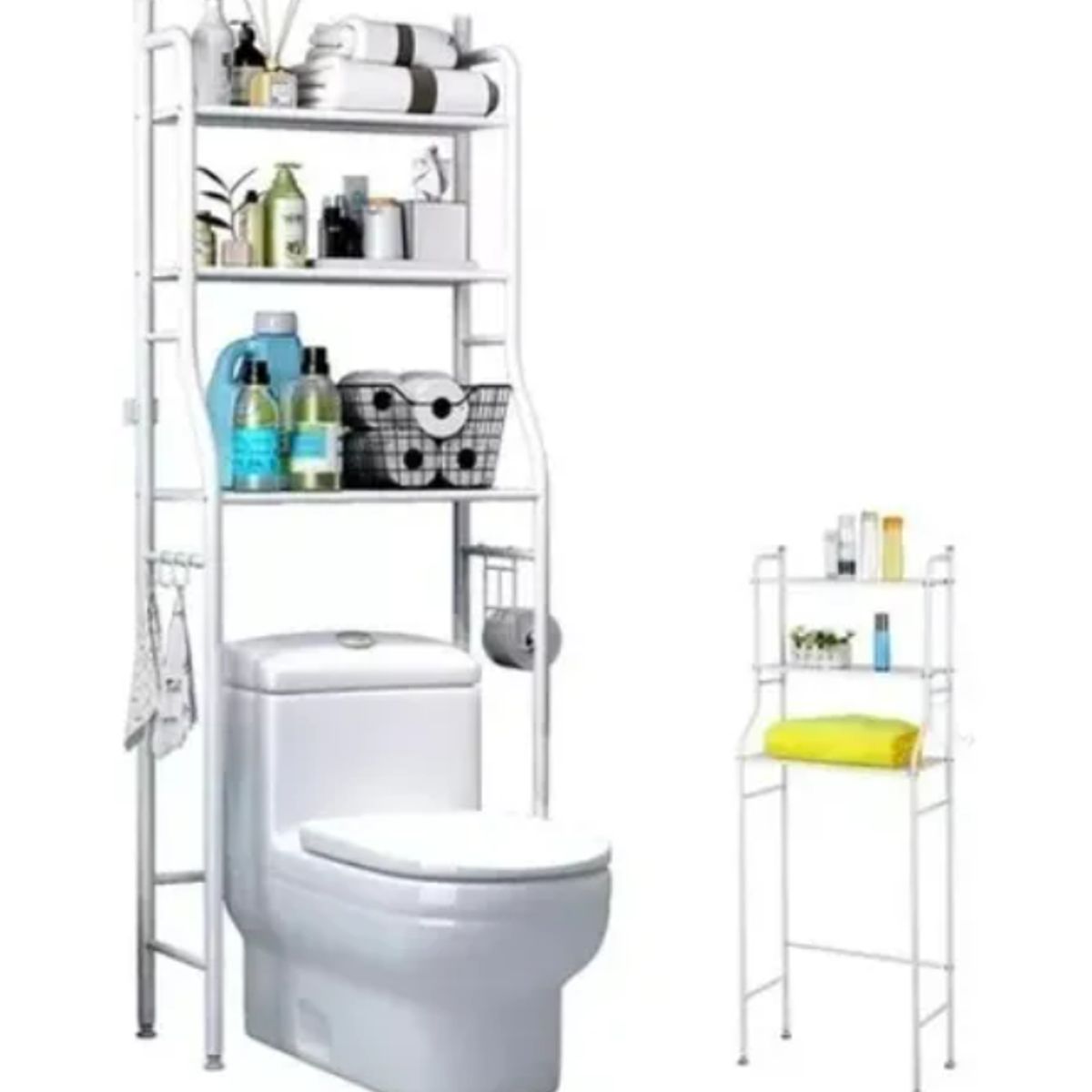 GENERICO - Organizador Estante De Baño Metálico Rack 3 Niveles