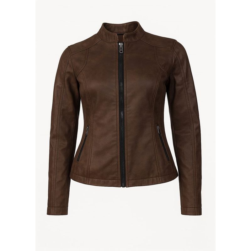 MODA EN CIRCUITO - Chaqueta De Cuero - tex Para Mujer De Diseño