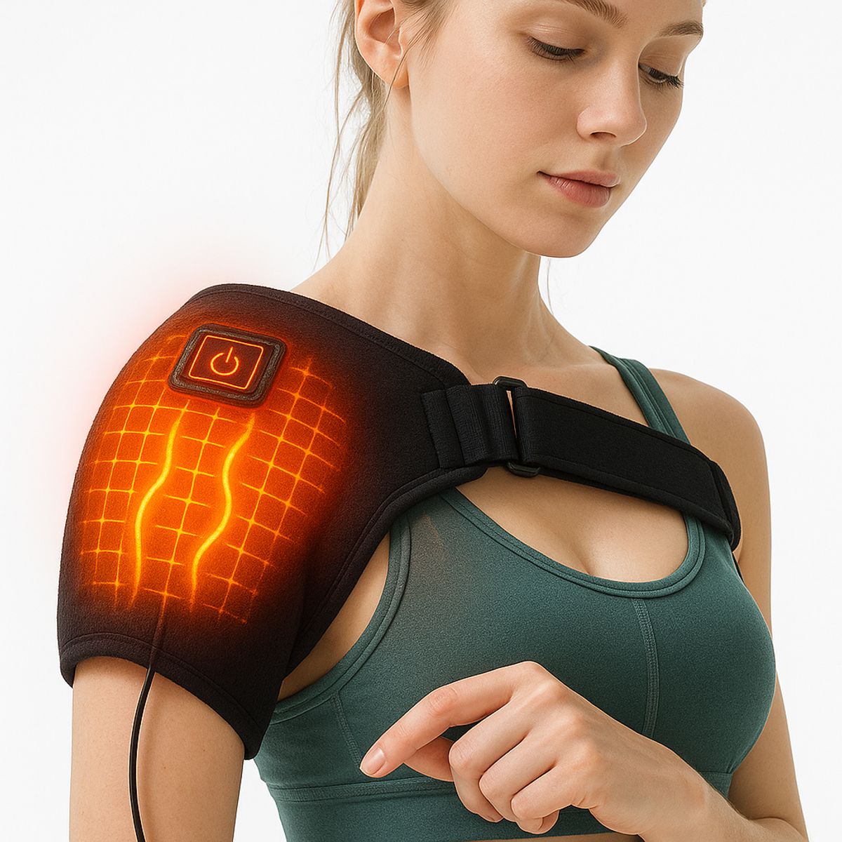 MILOPTS - Almohadilla Térmica Eléctrica Hombro Alivio Lesión Manguito Rotador